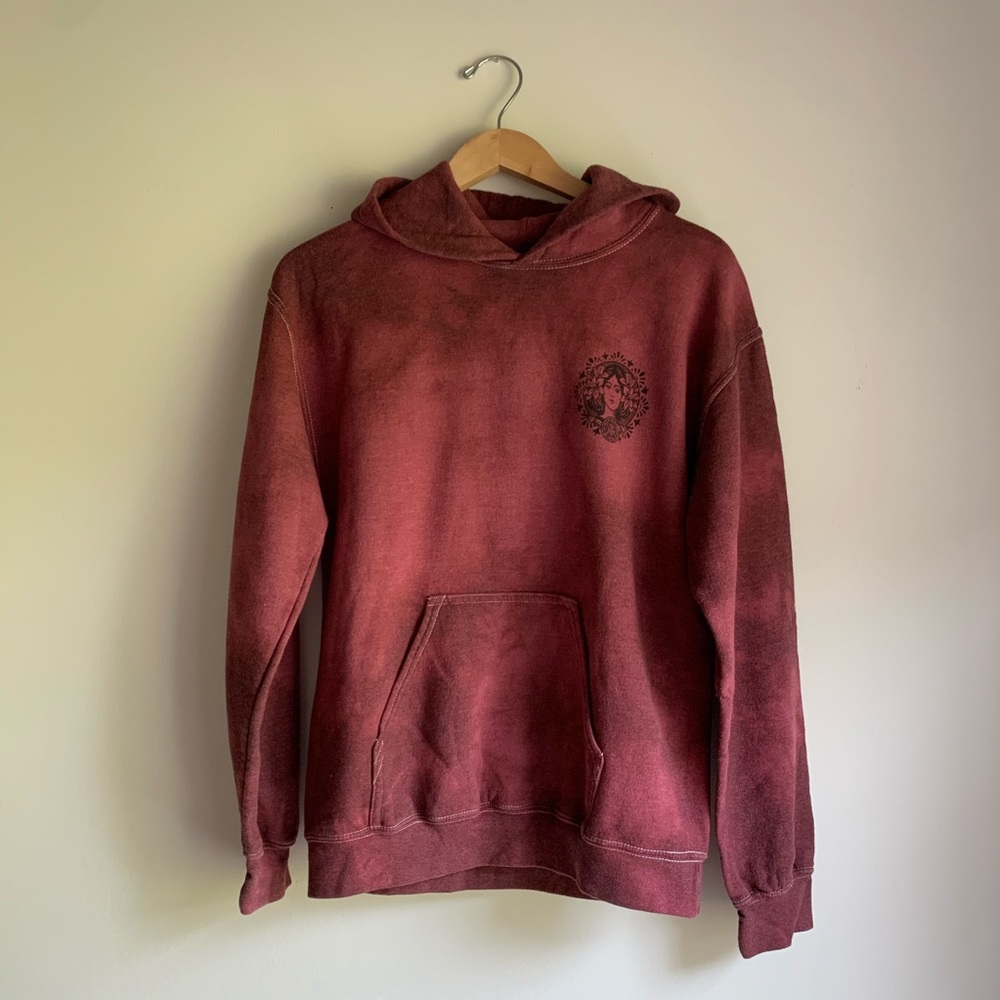 OBEY MAROON TIE DYE SWEATSHIRT